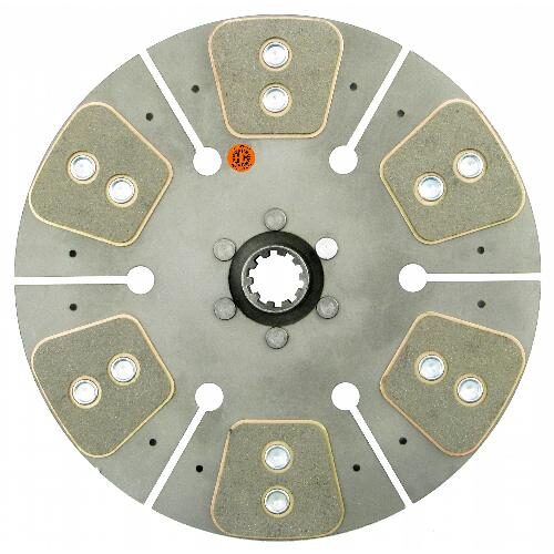 12" Transmission Disc, 6 Pad, w/ 1-1/4" 10 Spline Hub - New
