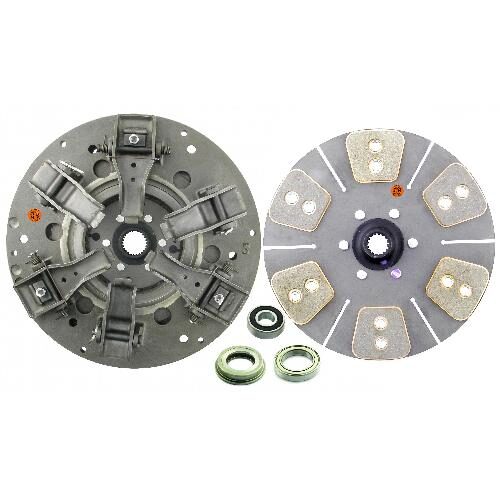 12" Dual Stage Clutch Kit, w/ 6 Large Pad Disc &amp; Bearings - New