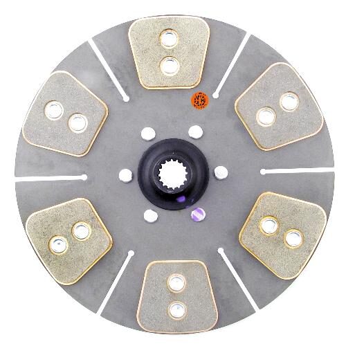 12" Transmission Disc, 6 Pad, w/ 1-1/16" 16 Spline Hub - New