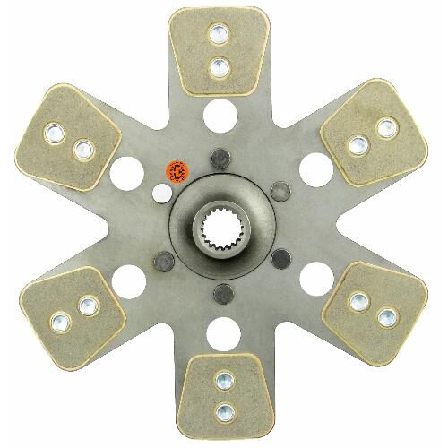 13-1/2" Transmission Disc, 6 Pad, w/ 1-1/4" 19 Spline Hub - Reman
