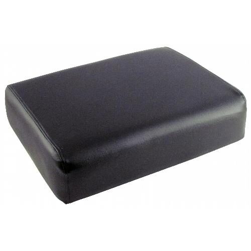 Seat Cushion, Black Vinyl, w/ Wood Core