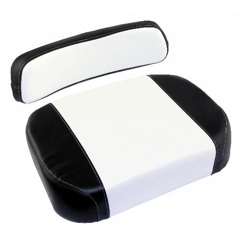 Cushion Set, Black &amp; White Vinyl - (2 pc.)