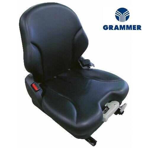 Grammer MSG65/531 Low Back Seat, Black Vinyl w/ Mechanical Suspension