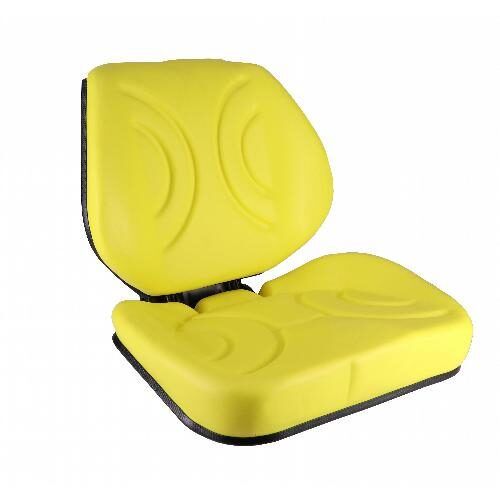 Low Back Seat, Yellow Vinyl w/ Mechanical Suspension