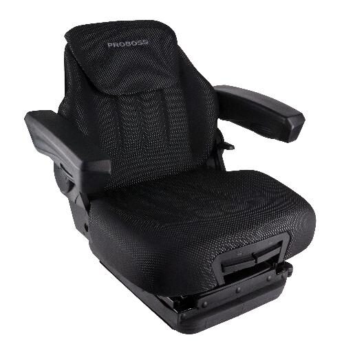 PROBOSS AS3510 Mid Back Seat, Black &amp; Gray Fabric w/ Air Suspension &amp; Swivel