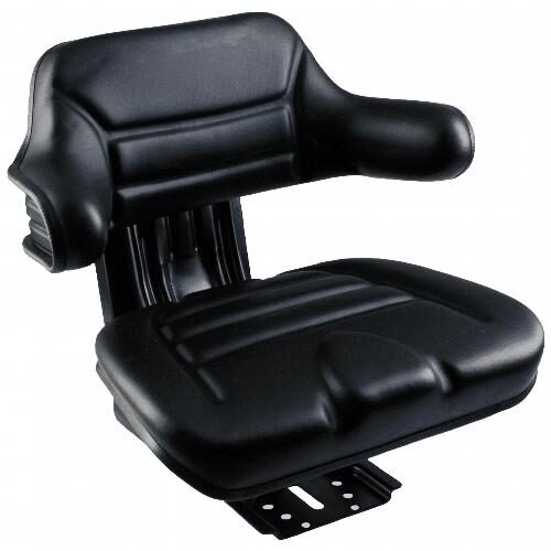 Wrap-Around Seat, Black Vinyl w/ Mechanical Suspension