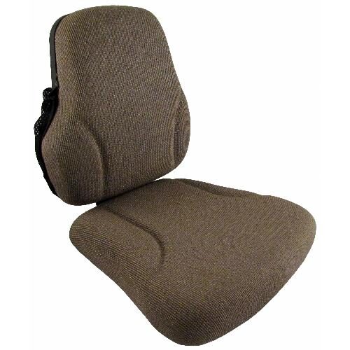 Side Kick Seat for John Deere 7000 &amp; 8000 Series Tractors, Brown Fabric