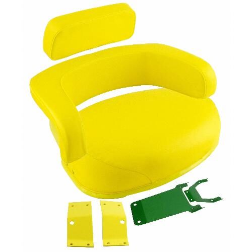 Cushion Set, Yellow Vinyl, Unassembled w/ Brackets - (3 pc.)