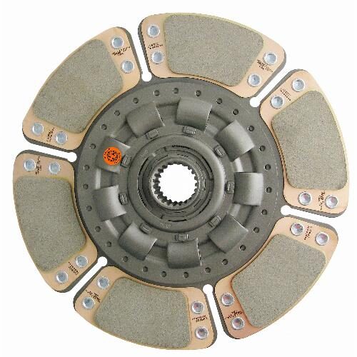 13" Transmission Disc, 6 Pad, w/ 1-9/16" 22 Spline Hub - Reman