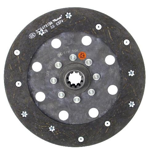 9" PTO Disc, Woven, w/ 1" 10 Spline Hub - Reman