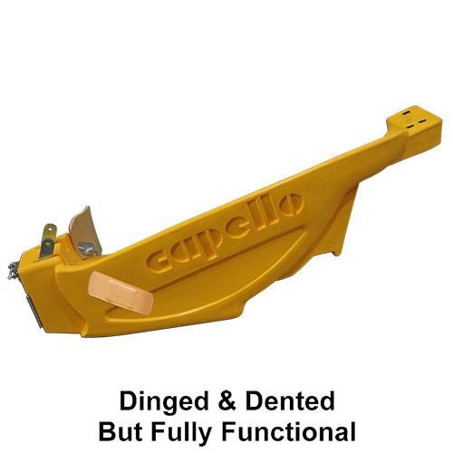 Poly Folding Fender Left Hand, CLAAS Yellow Dinged &amp; Dented