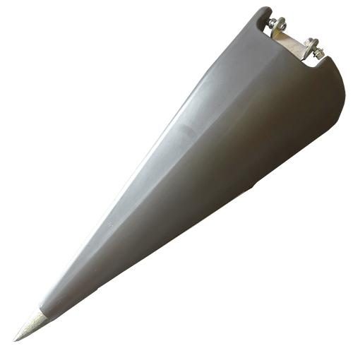 Poly Fender Snout Right Hand Gray 20 Inch or 22 Inch Spacing