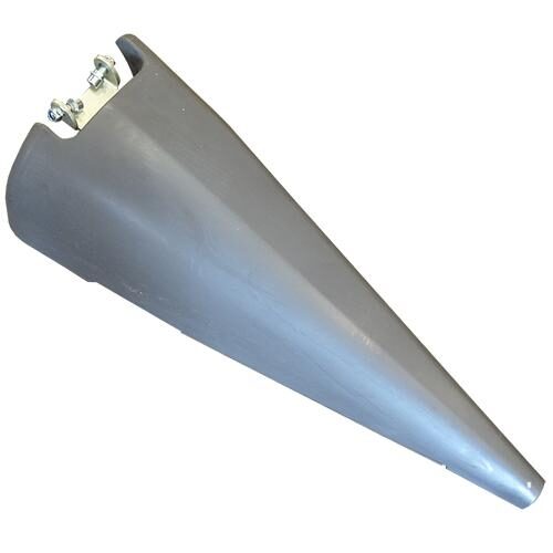 Poly Fender Snout Left Hand Gray 20 and 22 Inch Spacing