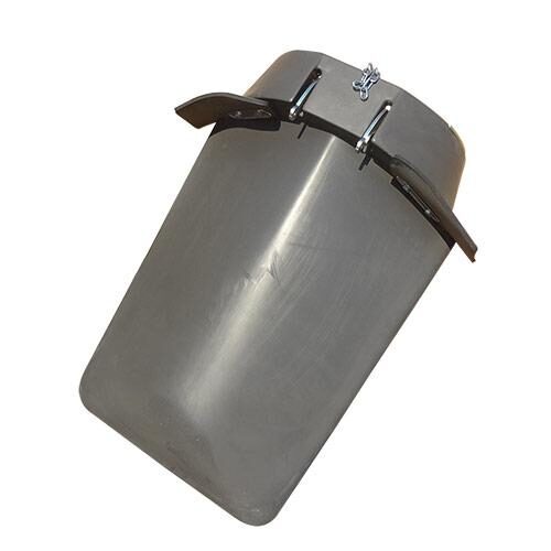 Poly Wing Hood Left Hand Folding Gray 30 Inch Spacing