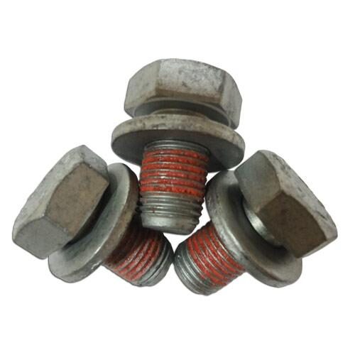 Hex Bolt, M12x20mm 1.25 Pitch, Bolt with Washer, Package of 3