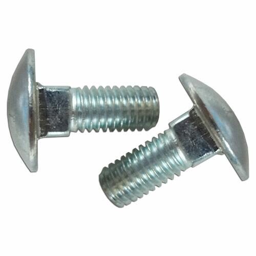 Carriage Bolt, M8 x 20mm 1.25 Pitch, Package of 2